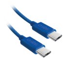 SBS Câble USB C - USB C PD 60W 1m50, bleu, tressé