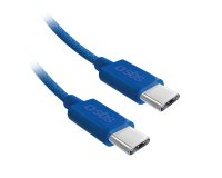 SBS Câble USB C - USB C PD 60W 1m50, bleu, tressé