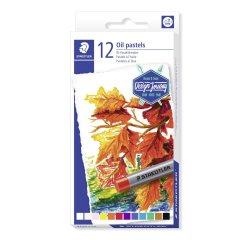 Crayons cire staedtler  2420 edition design journey pastel a l huile coloris assortis    etui de 12