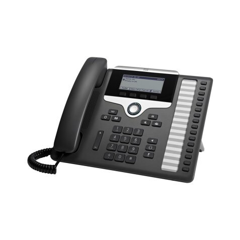 Cisco 7861 téléphone fixe Noir, Argent 16 lignes LCD