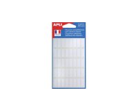 Etiquettes blanches 8 x 20 mm Apli pour écriture manuelle - Pochette de 280