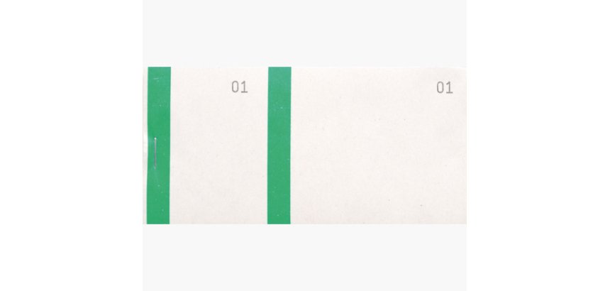 Bloc vendeur 100 feuillets vert -  60 x135 mm