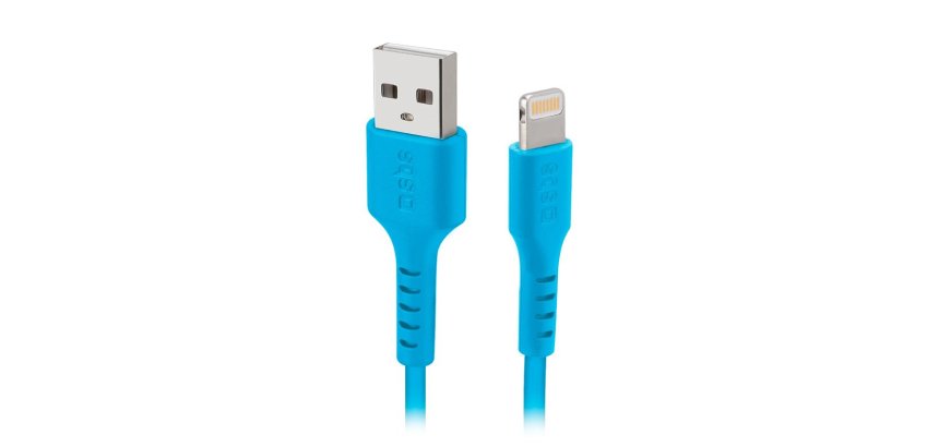 SBS Câble lightning - USB-A 1m bleu