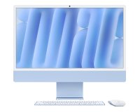 Apple iMac 24-inch with Retina 4.5K display: M4 chip with 8-core CPU and 8-core GPU, 16GB, 256GB SSD - Blue