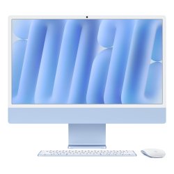 Apple iMac Apple M M4 59,7 cm (23.5") 4480 x 2520 pixels PC All-in-One 16 Go 256 Go SSD macOS Sequoia Wi-Fi 6E (802.11ax) Bleu