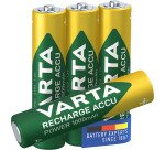 Varta Recharge Accu Power AAA 1000 mAh Blister da 4 (Batteria NiMH Accu Precaricata, Micro, ricaricabile, pronta all'uso)