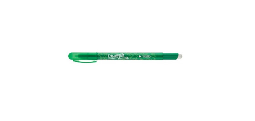 Penna a sfera cancellabile Cancellik - punta 1,0mm - verde chiaro - Tratto