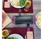 LITTLE BALANCE Raclette Multifonction Raclette 2 personnes prune