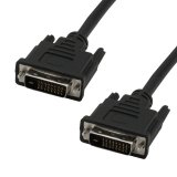 MCL Cable DVI-D Male/Male Dual Link 5m câble DVI Noir
