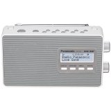 Panasonic Radio digitale, bianco, DAB+/FM, alimentazione a batteria