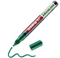 Marqueur edding 51 ecoline peinture base eau pointe      ogive 1/2mm coloris vert
