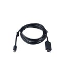 V7 Mini DisplayPort macho a HDMI macho, 2 metros, unidireccional desde DisplayPort color negro, máxima resolución de vídeo de 1080p
