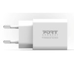 Port Designs PORT Connect 902036EUB chargeur d'appareils mobiles Universel Blanc Secteur Charge rapide Intérieure