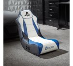 X Rocker 2021026 Video Game Chair Console Gaming Chair Upholstered Seat Black, Blue, White