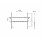 VALUE 17.99.1226 Supporto TV a parete 3,05 m (120") Nero