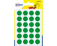Avery PSA15V etichetta autoadesiva Cerchio Permanente Verde 168 pz