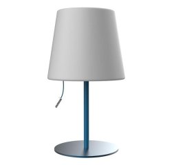 Muitomas Lampada da tavolo blu ottanio