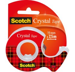 Scotch Nastro adesivo ® Crystal 19mm x 7.5m con chiocciola