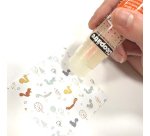 Stick de colle cleopatre invisible forte usage         intensif sans solvant carton  papier photos des 6 ans 8gr