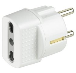 bticino S3625D power plug adapter Type C (Europlug) White