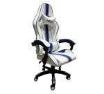 NASA AT012BIS-WB silla para videojuegos Butaca para jugar Asiento acolchado Azul, Blanco