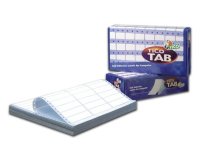 Tico TAB1-1274 etichetta autoadesiva Rettangolo Permanente Bianco