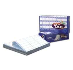 Tico TAB1-1274 self-adhesive label Rectangle Permanent White