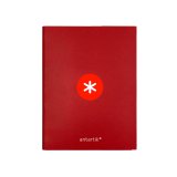 Classeur antartik 4 anneaux ronds 25mm a4 carton remborde coloris framboise