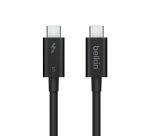 Belkin INZ005HQ1MBK Câble Thunderbolt 1 m 120 Gbit/s Noir