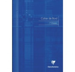 Cahier de bord enseignant piqué A4 48 pages 7 classes Couleur aléatoire - Assortis