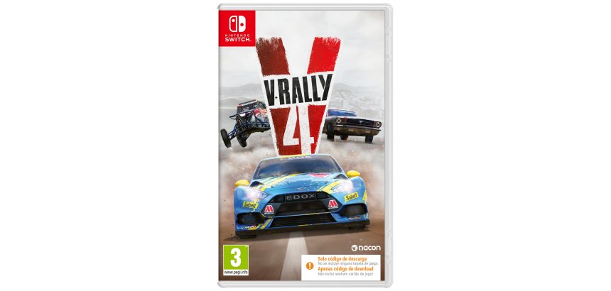 NACON V-Rally 4 Estándar Inglés, Alemán, Español, Francés, Italiano, Coreano, Portugués, Ruso, Chino simplificado, Chino tradicional Nintendo Switch