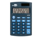 Calculadora liderpapel bolsillo xf06 8 digitos solar y pilas color azul 98x62x8 mm