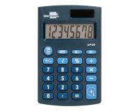 Calculadora liderpapel bolsillo xf06 8 digitos solar y pilas color azul 98x62x8 mm