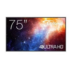 Optoma N3751K Digital signage flat panel 190.5 cm (75") LED Wi-Fi 450 cd/m² 4K Ultra HD Black Android 11 24/7