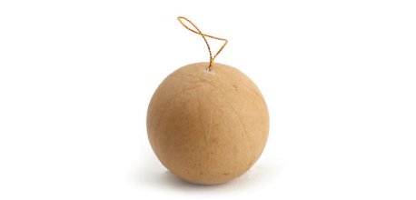 Suspension boule grane creative carton noel 6,5cm or