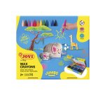 Crayon cire jovi jumbo easy grip coloris assortis boite   300 unites