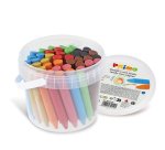 Pastelli a cera Jumbo - Ø 13 mm x 85 mm - 12 colori assortiti - Primo - conf. 48 pezzi