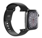 SBS Bracelet pour montre Silicone App Watch Noir-boîtier 42-44-45-49