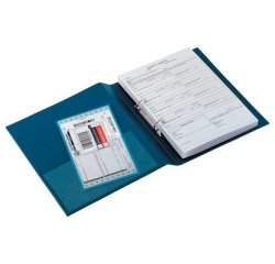 Raccoglitore Stelvio - 22 x 30 cm - 4 anelli a R 30 mm - dorso 3,5 cm - blu - Sei Rota