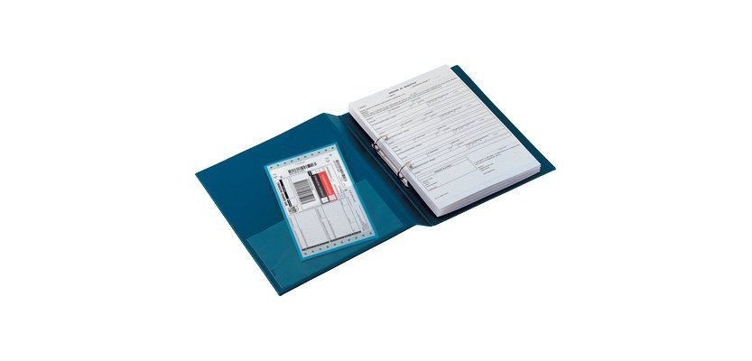 Raccoglitore Stelvio - 22 x 30 cm - 2 anelli a R 25 mm - dorso 3 cm - blu - Sei Rota