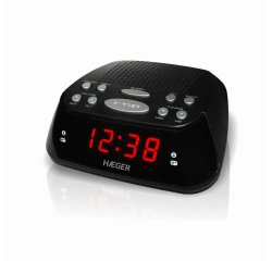 Haeger RA-06B.005B despertador Reloj despertador digital Negro