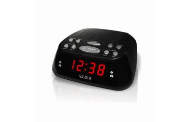 Haeger RA-06B.005B despertador Reloj despertador digital Negro