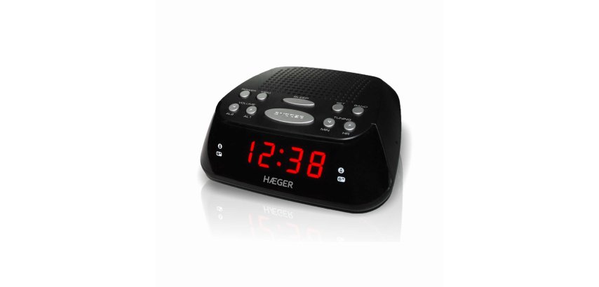 Haeger RA-06B.005B despertador Reloj despertador digital Negro
