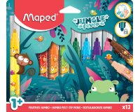 Feutre JUNGLE fever JUMBO, étui en carton de 12