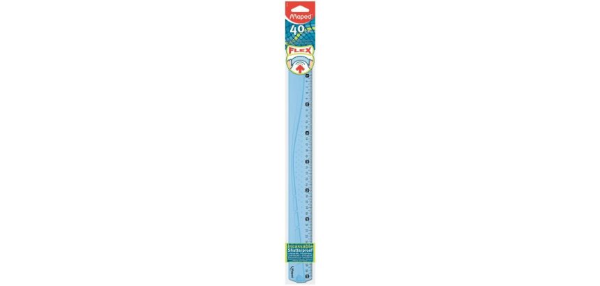 Maped Flex 400 mm Plastica Blu, Translucent 1 pz