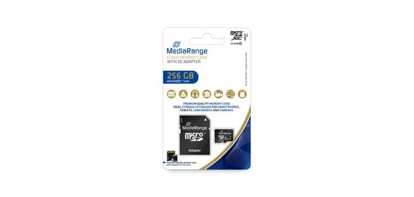 MediaRange MR946 256GB MicroSDXC UHS-I Class 10 flash memory