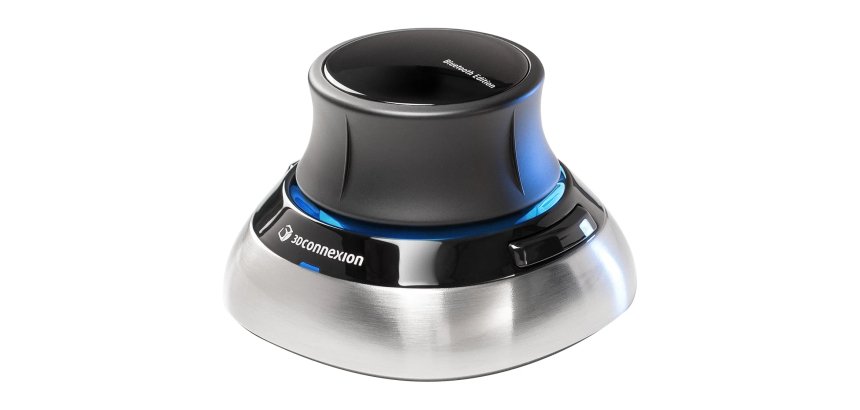 3Dconnexion SpaceMouse Maus Büro Beidseitig RF Kabellos + Bluetooth + USB Type-A 6DoF