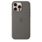 Apple Coque en silicone avec MagSafe pour iPhone 16 Pro Max - Gris minéral