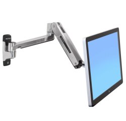 Ergotron LX HD Sit-Stand 116,8 cm (46") Parete Argento