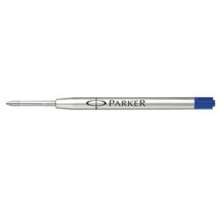 Recharge encre parker quink pour stylo-bille pointe large encre bleue